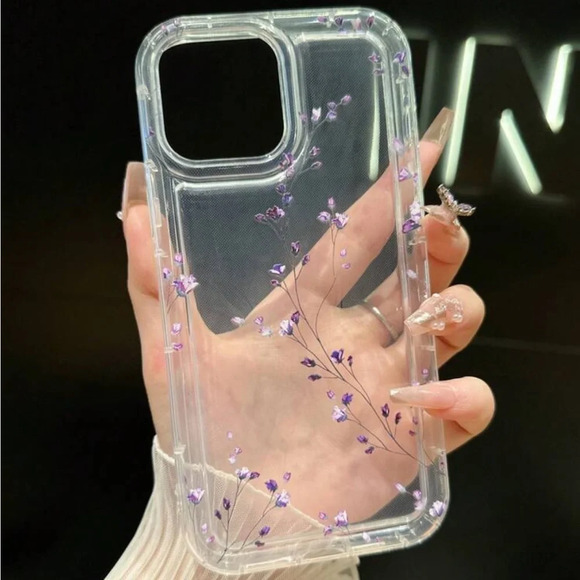 ⚠️Clearance iPhone 15/Pro/Pro Max Simple Floral Phone Case - Picture 3 of 4